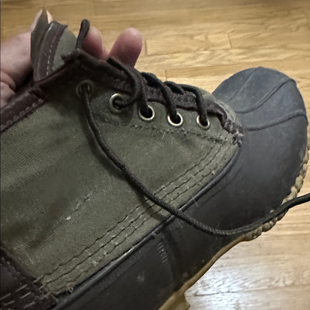 L.L. Bean women'sOlive and Dark Brown Boots